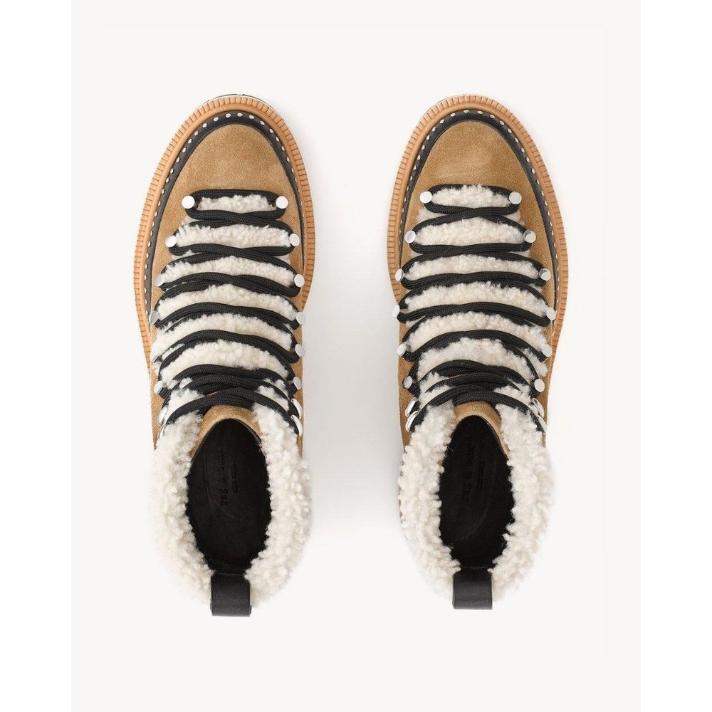 Rag & Bone Compass Camel Leather Booties 36 - Picture 4 of 16
